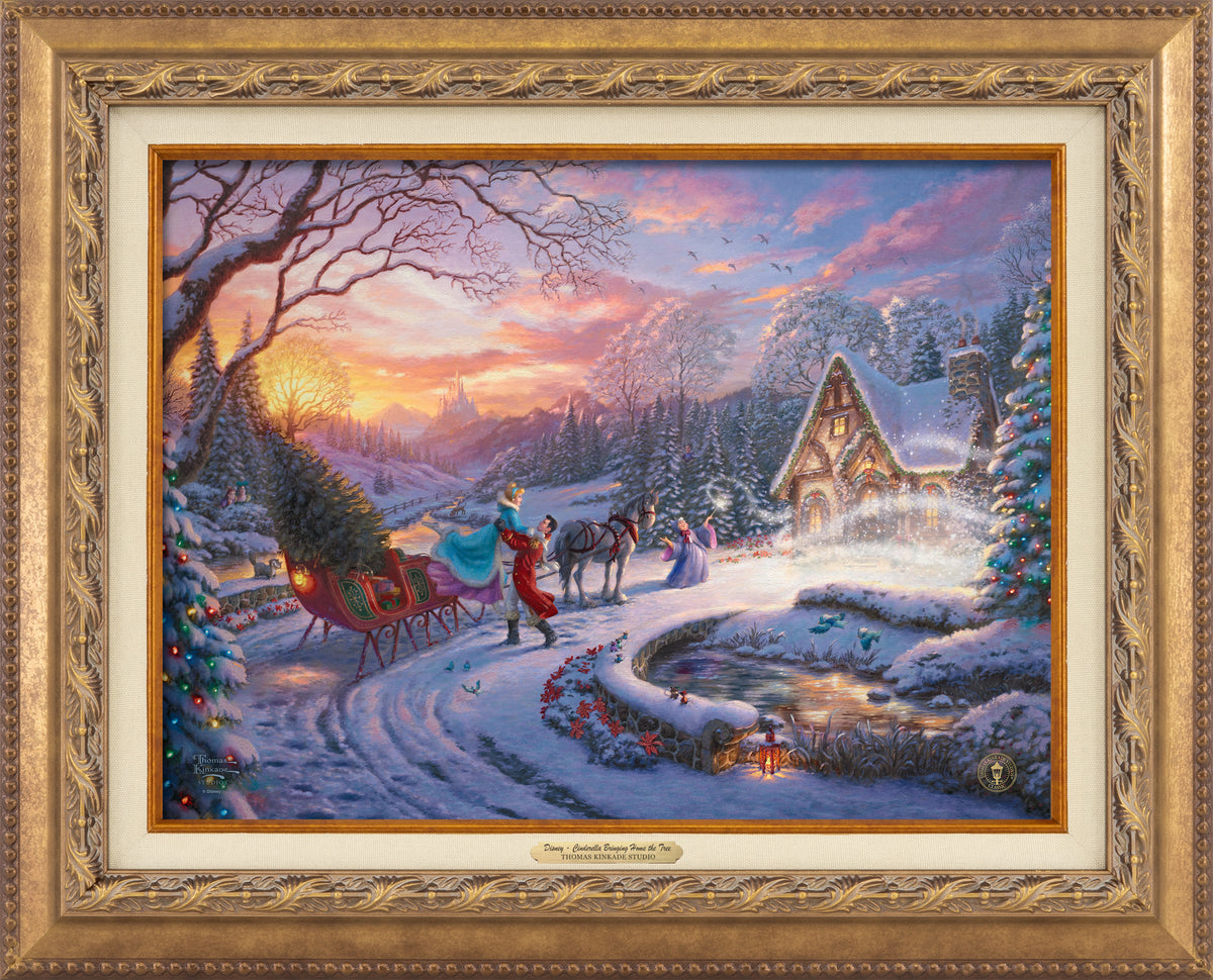 Disney Cinderella Bringing Home the Tree - Canvas Classics