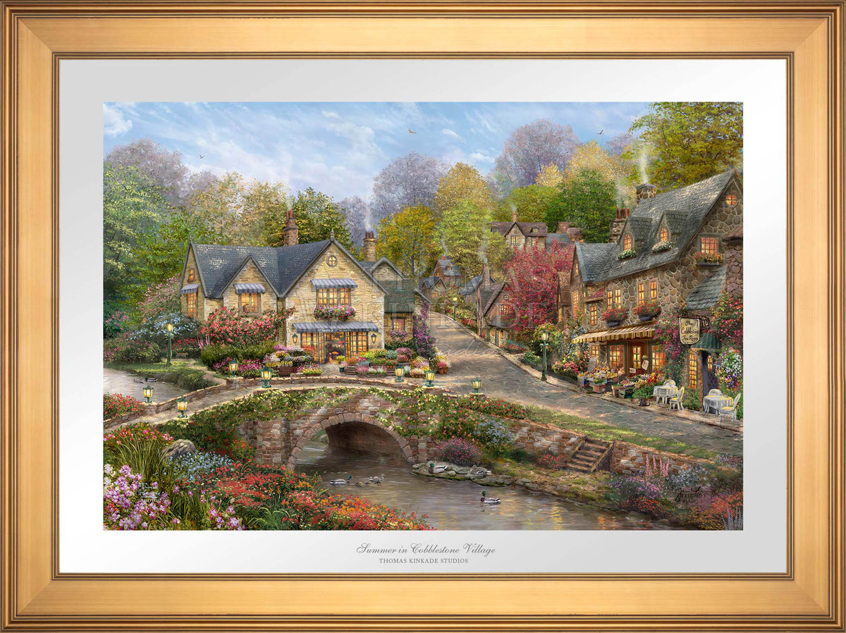 Summer in Cobblestone Village - Limited Edition Paper