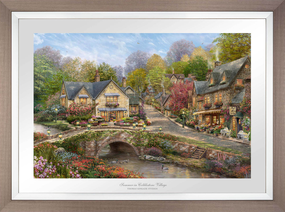 Summer in Cobblestone Village - Limited Edition Paper