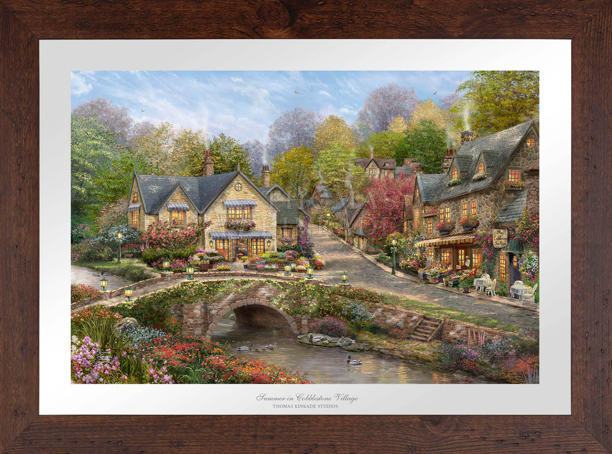 Summer in Cobblestone Village - Limited Edition Paper