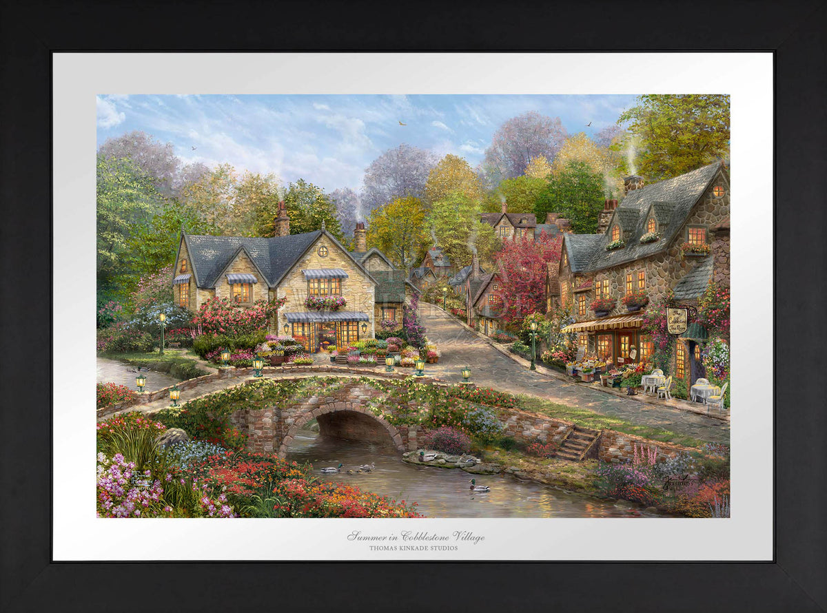 Summer in Cobblestone Village - Limited Edition Paper