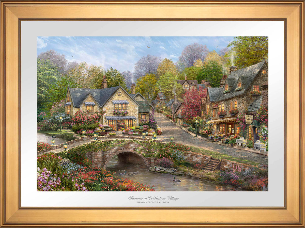 Summer in Cobblestone Village - Limited Edition Paper