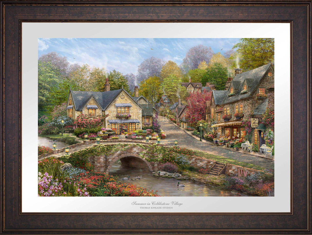 Summer in Cobblestone Village - Limited Edition Paper