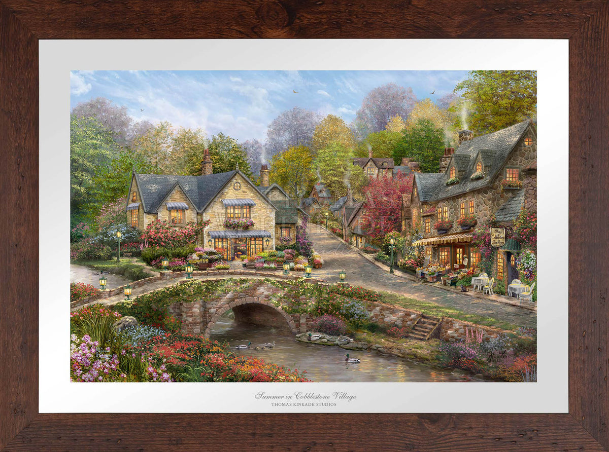 Summer in Cobblestone Village - Limited Edition Paper