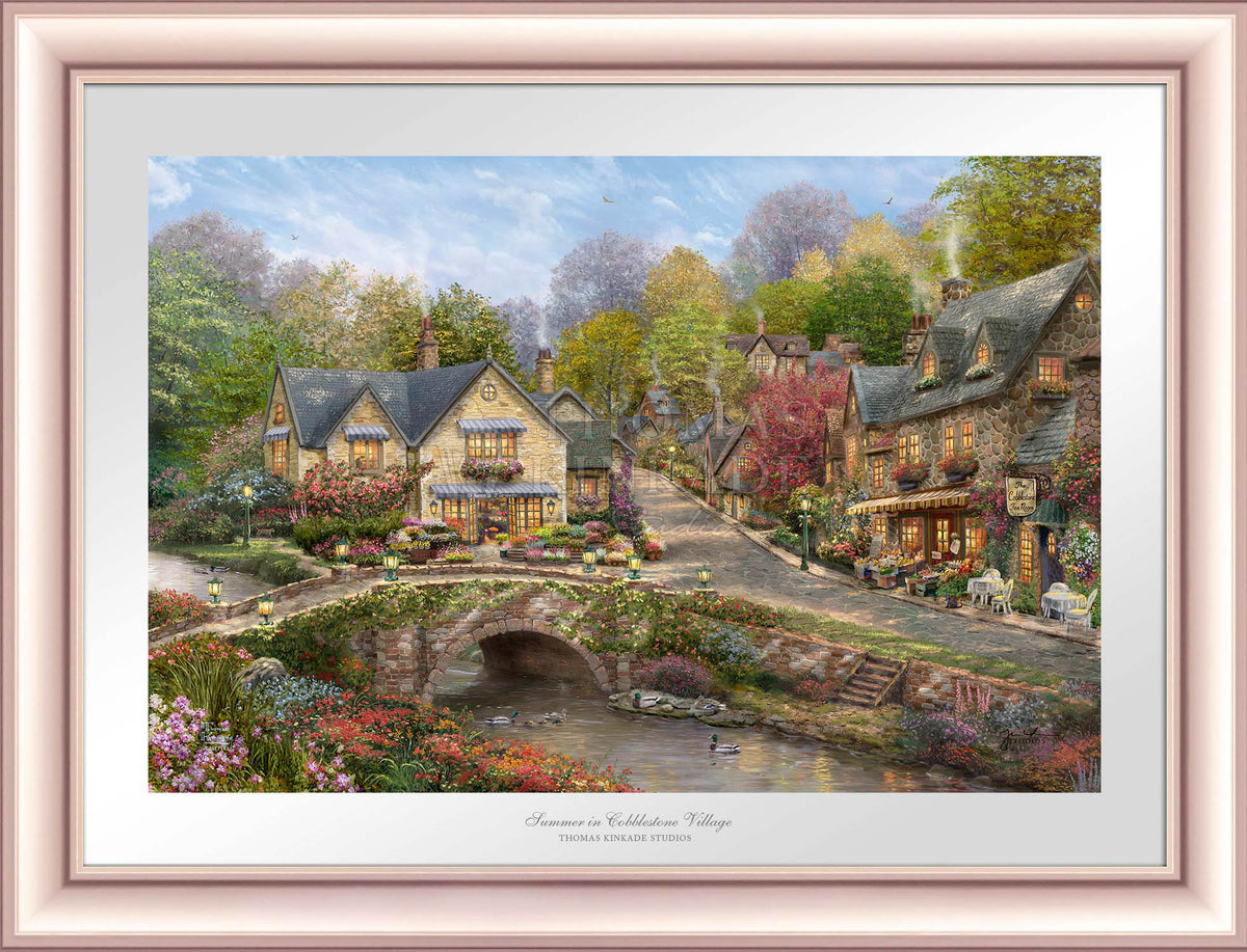 Summer in Cobblestone Village - Limited Edition Paper