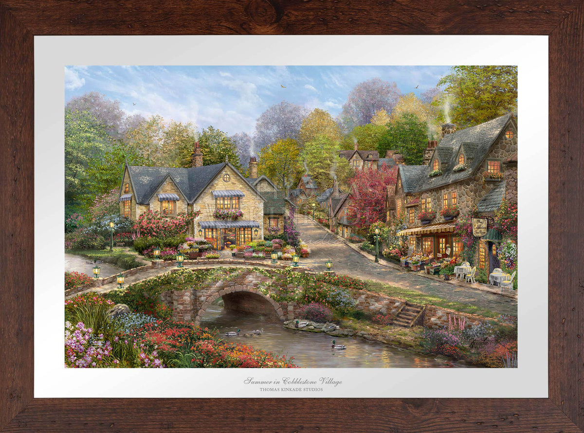 Summer in Cobblestone Village - Limited Edition Paper