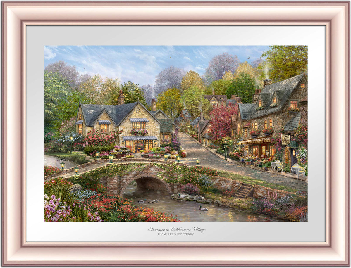 Summer in Cobblestone Village - Limited Edition Paper