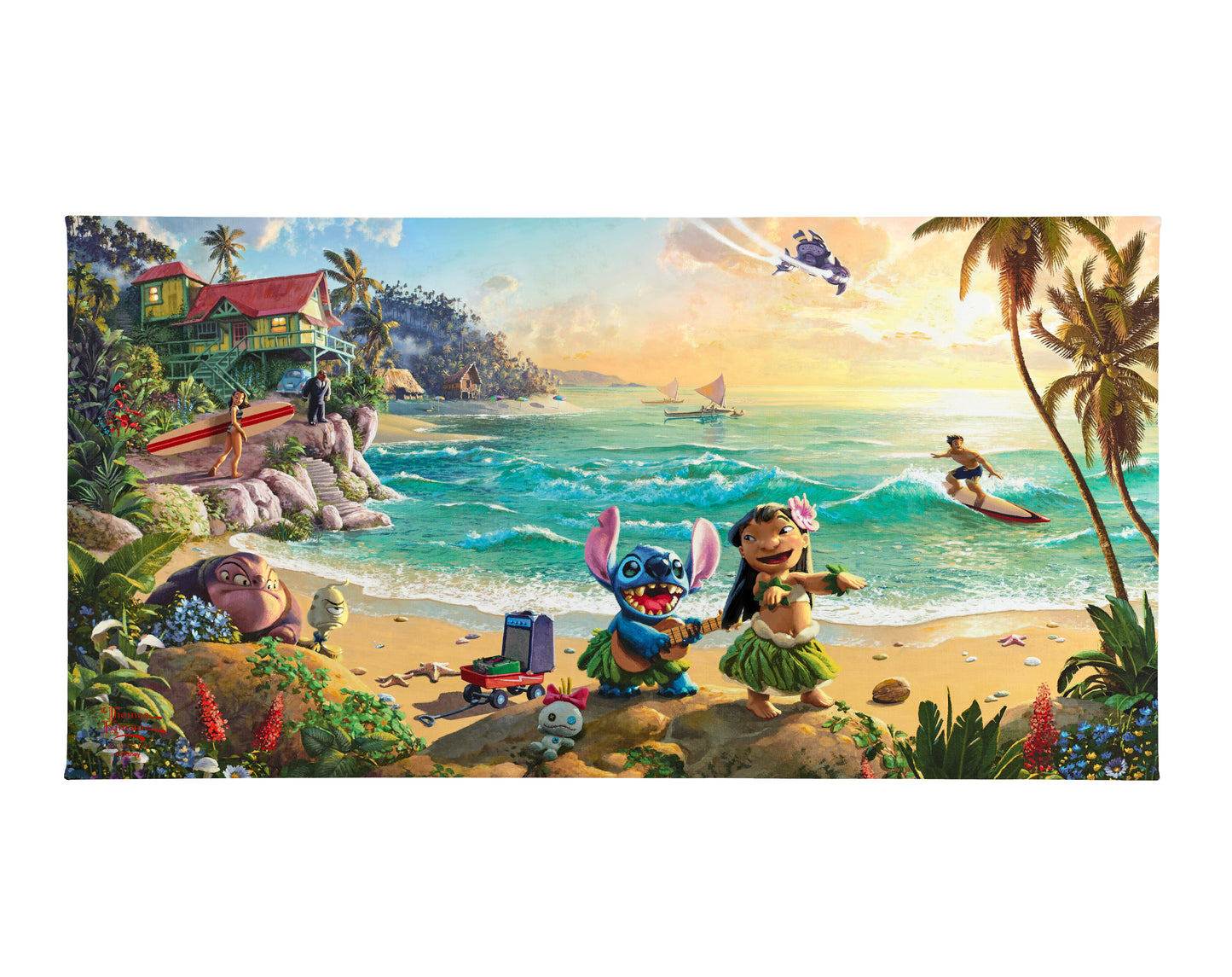 Disney Lilo & Stitch - 16" x 31" Gallery Wrapped Canvas