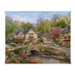 Summer in Cobblestone Village - 8" x 10" Gallery Wrapped Canvas