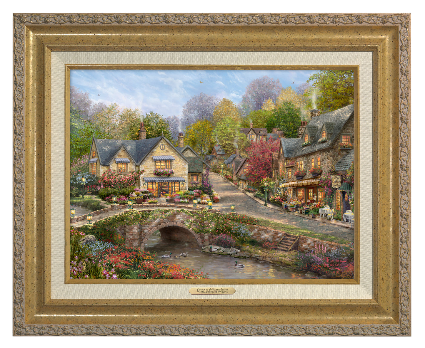 Summer in Cobblestone Village - Canvas Classics