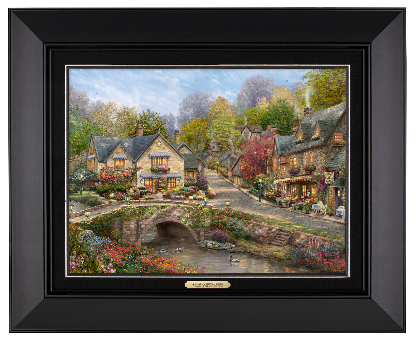 Summer in Cobblestone Village - Canvas Classics