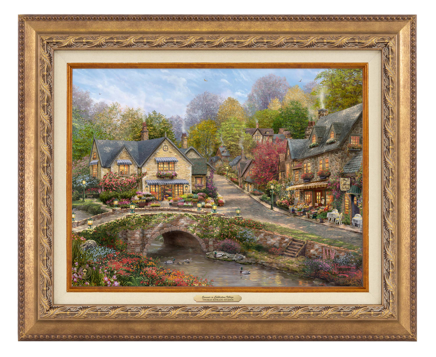 Summer in Cobblestone Village - Canvas Classics