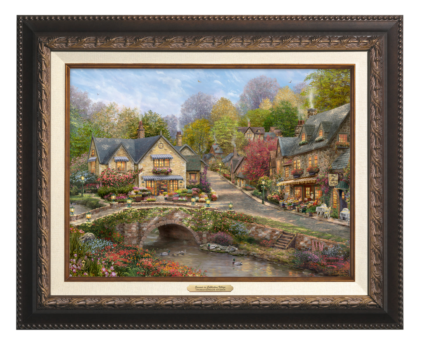 Summer in Cobblestone Village - Canvas Classics