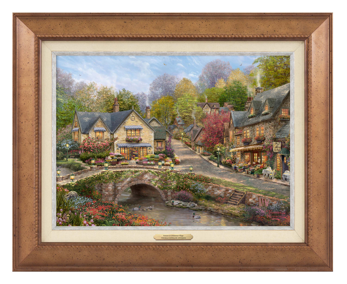 Summer in Cobblestone Village - Canvas Classics
