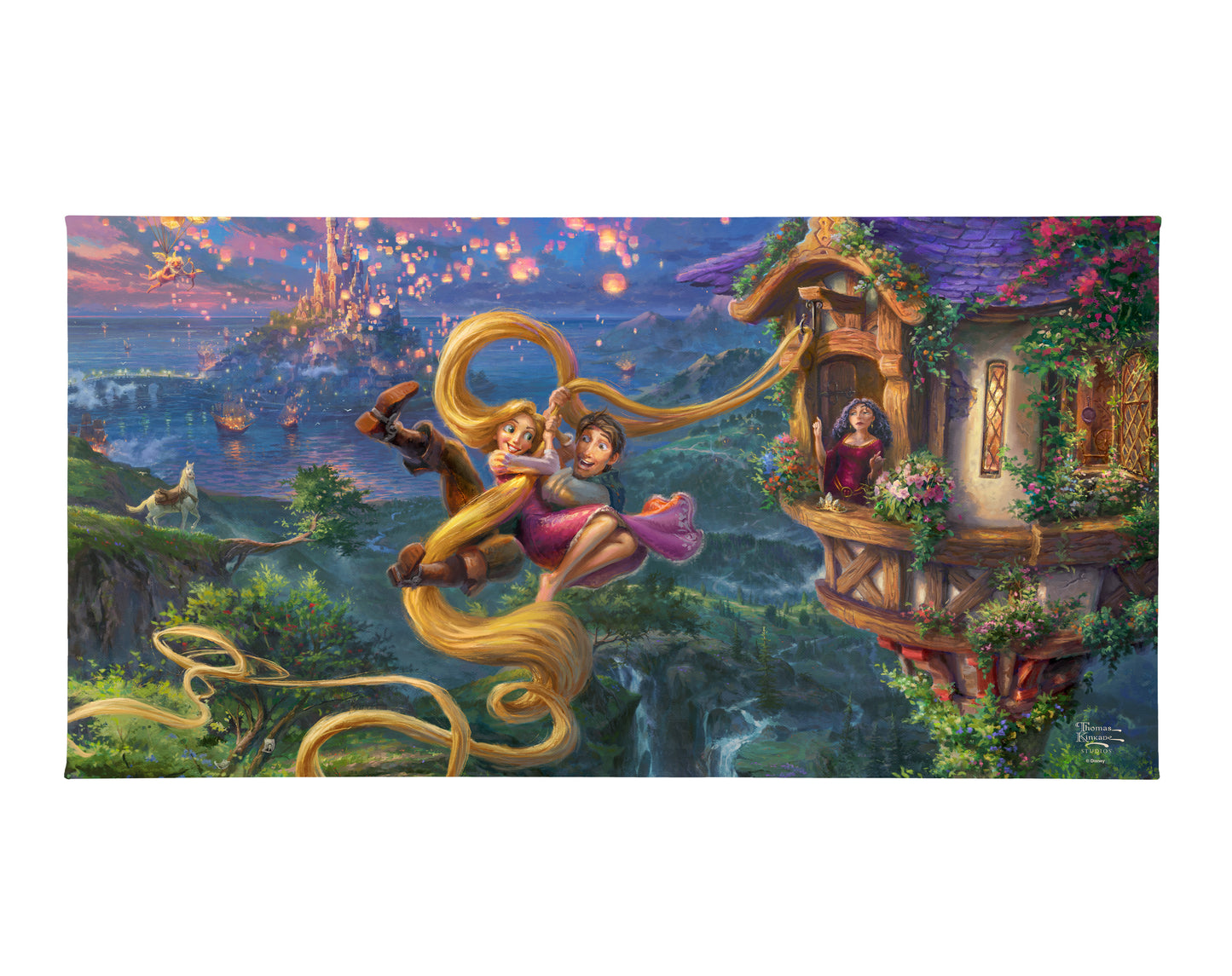 Disney Tangled Up In Love - 16" x 31" Gallery Wrapped Canvas