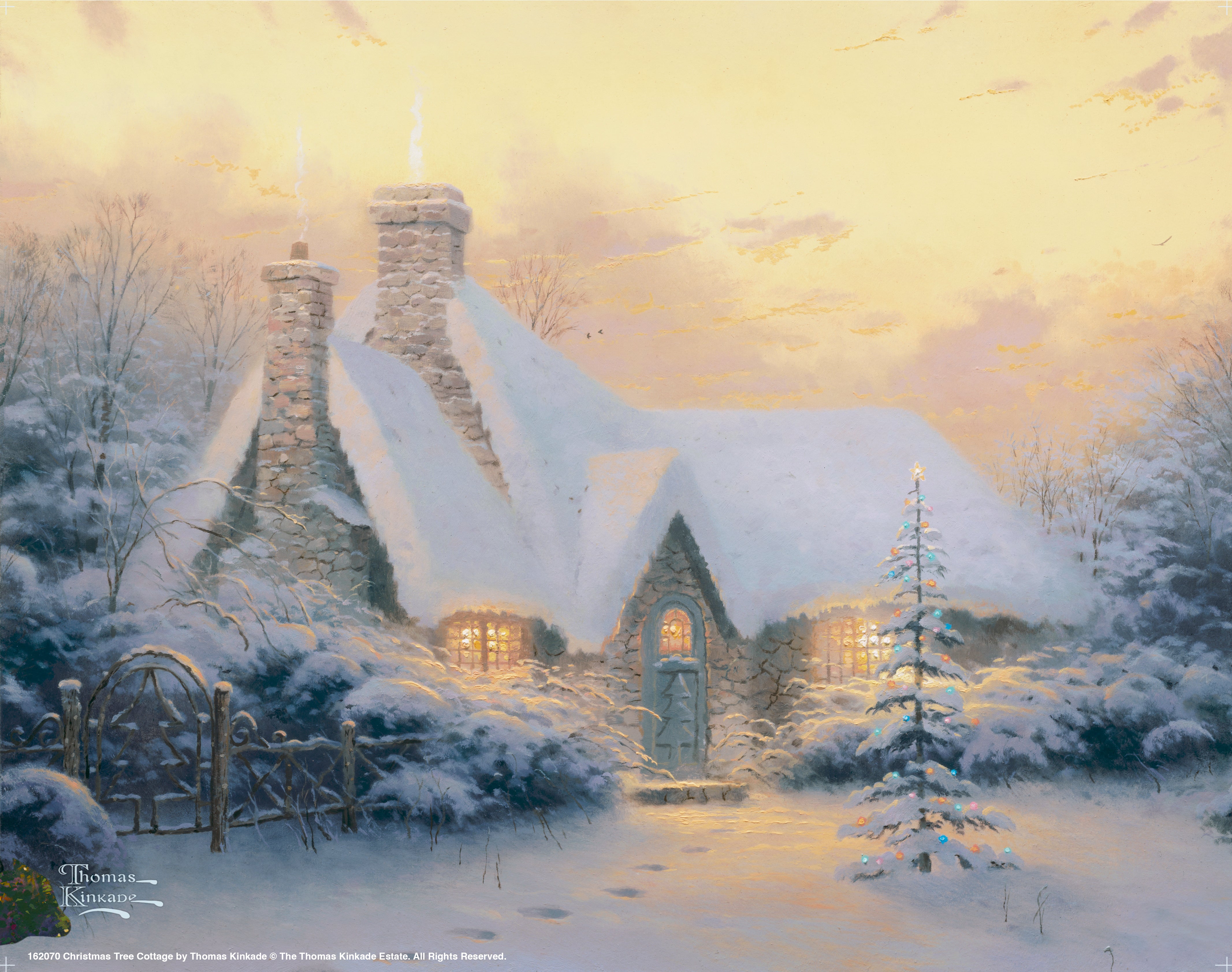 Shop Christmas Tree Cottage - Art Prints Wall Art From Thomas