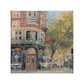 Bloomsbury Café - 14" x 14" Gallery Wrapped Canvas