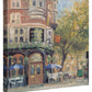 Bloomsbury Café - 14" x 14" Gallery Wrapped Canvas