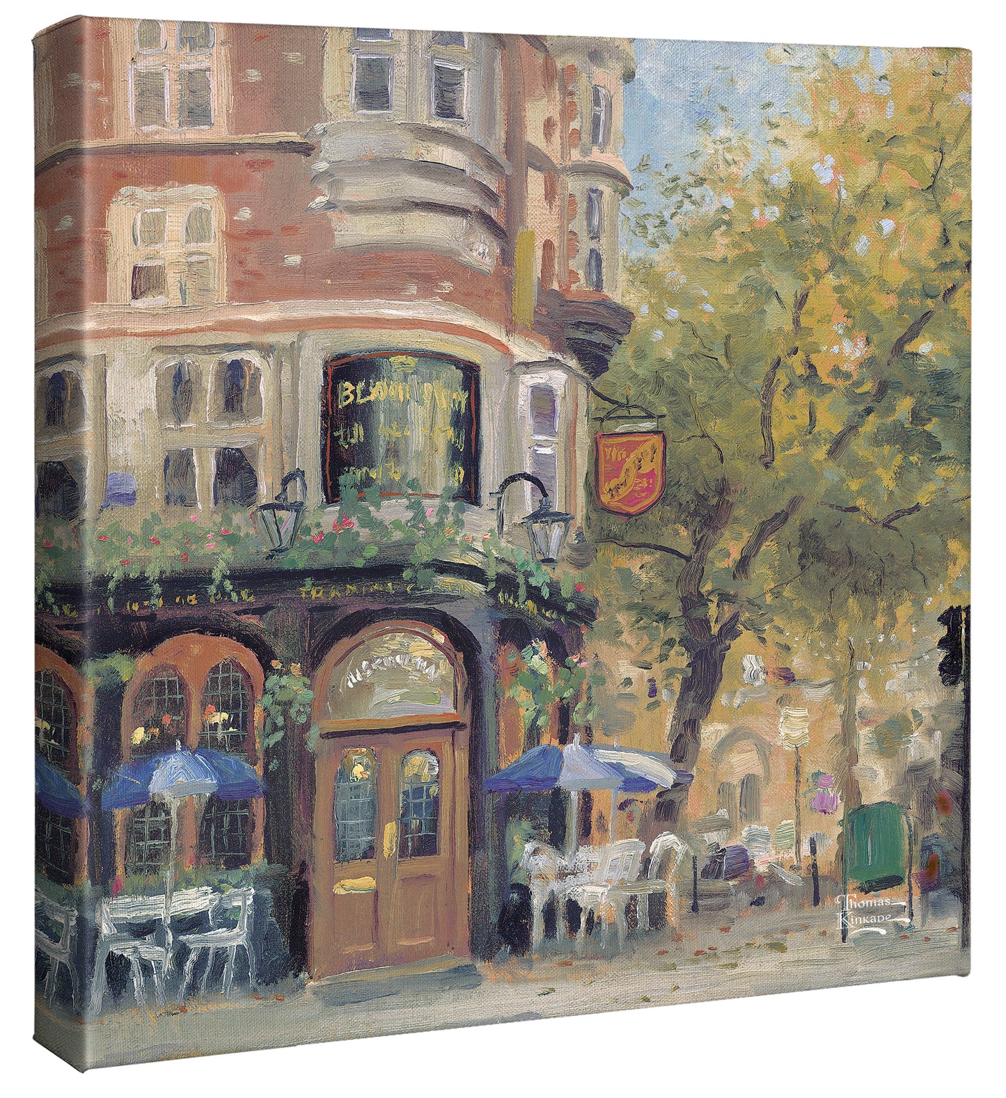 Bloomsbury Café - 14" x 14" Gallery Wrapped Canvas