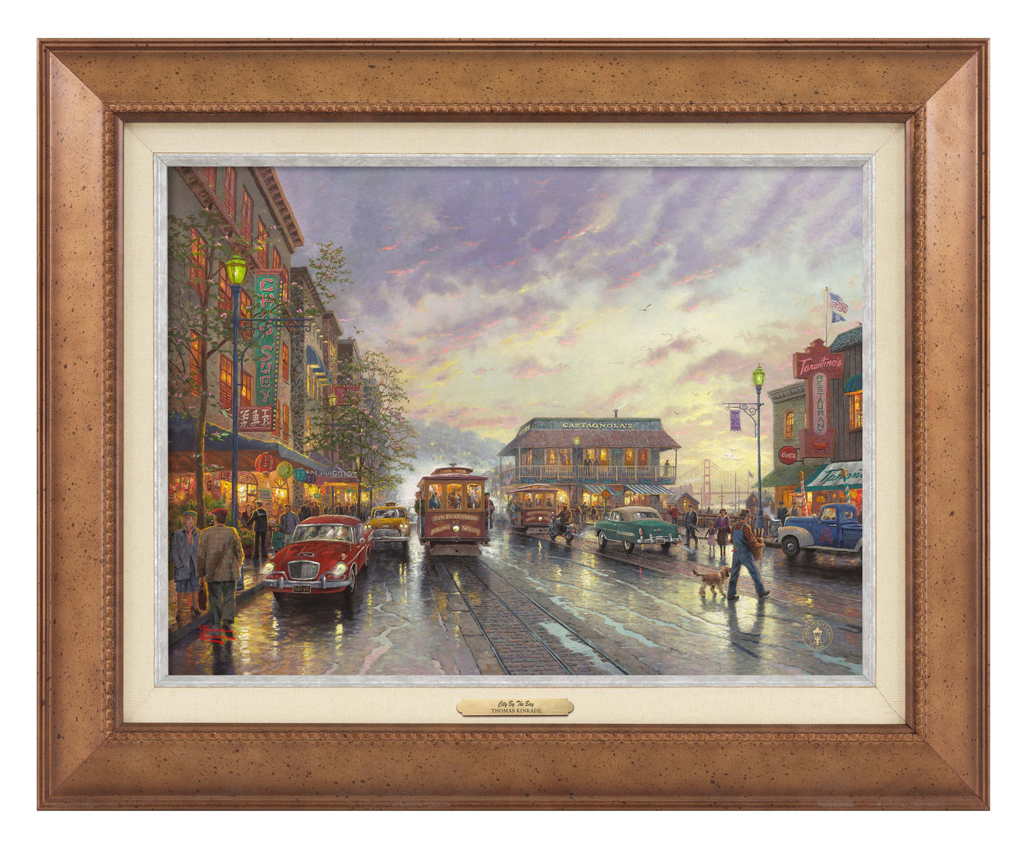 City by the Bay, Sunset on Fisherman's Wharf, San Francisco - Canvas Classics