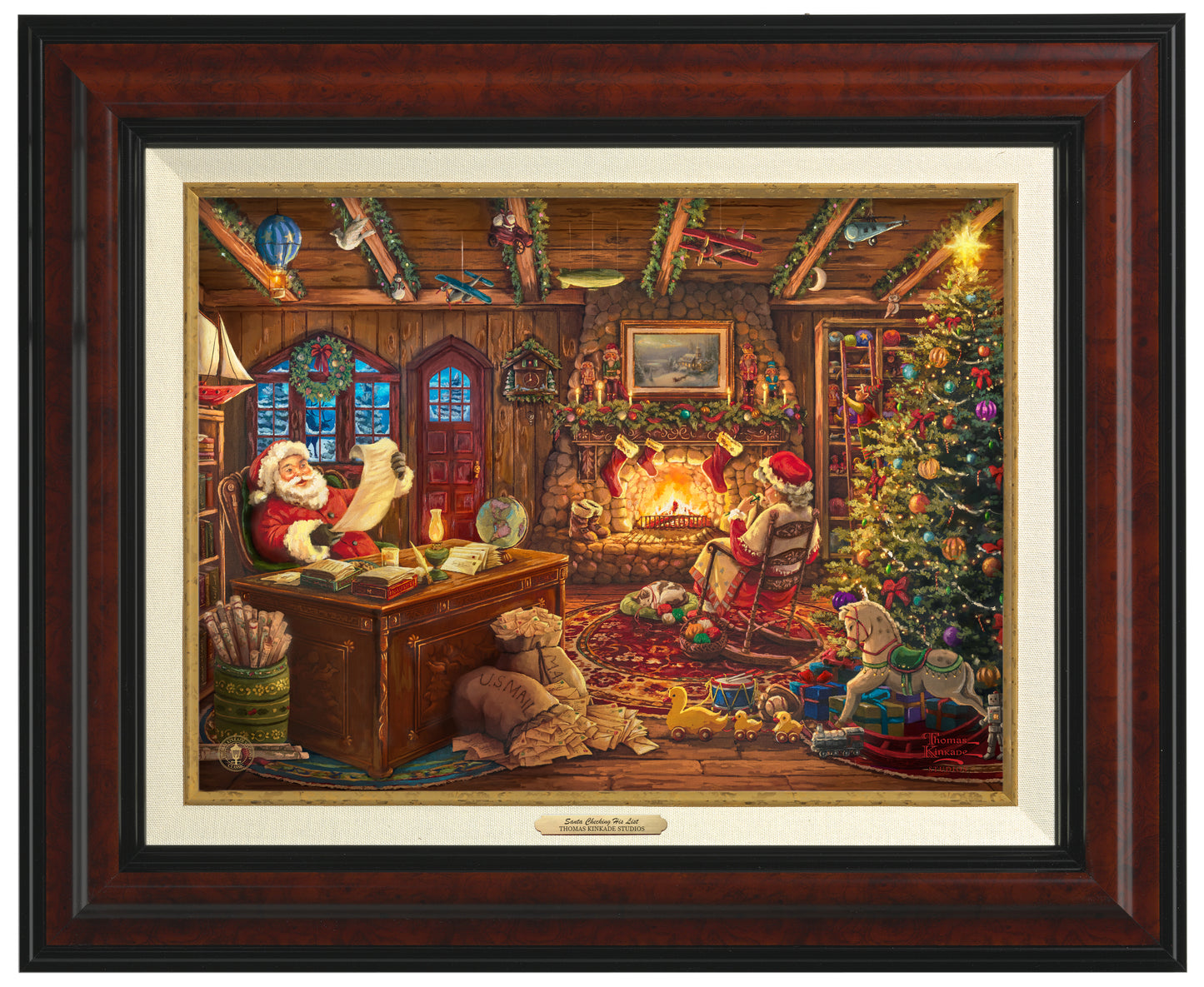 Santa Checking His List - Canvas Classics