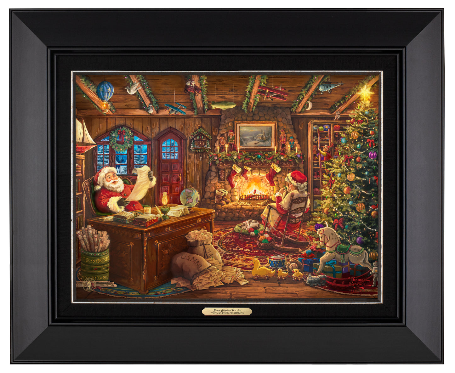 Santa Checking His List - Canvas Classics