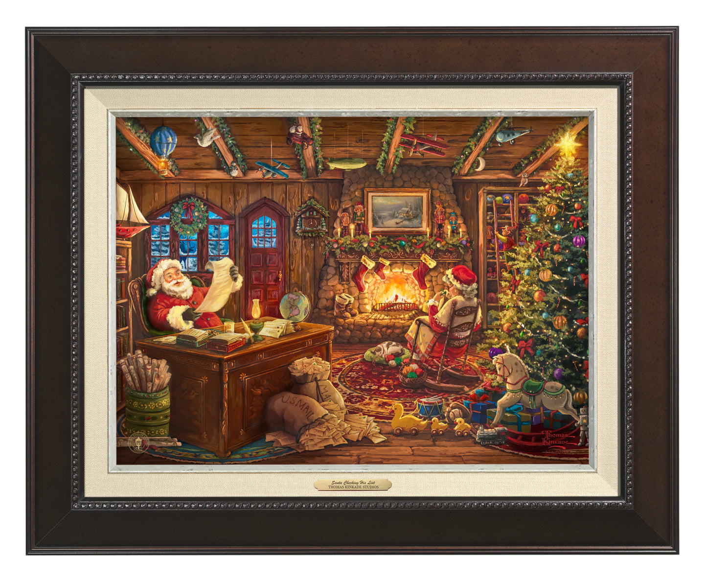 Santa Checking His List - Canvas Classics