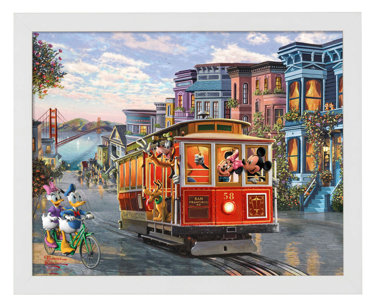Disney Mickey and Minnie in San Francisco - Art Prints