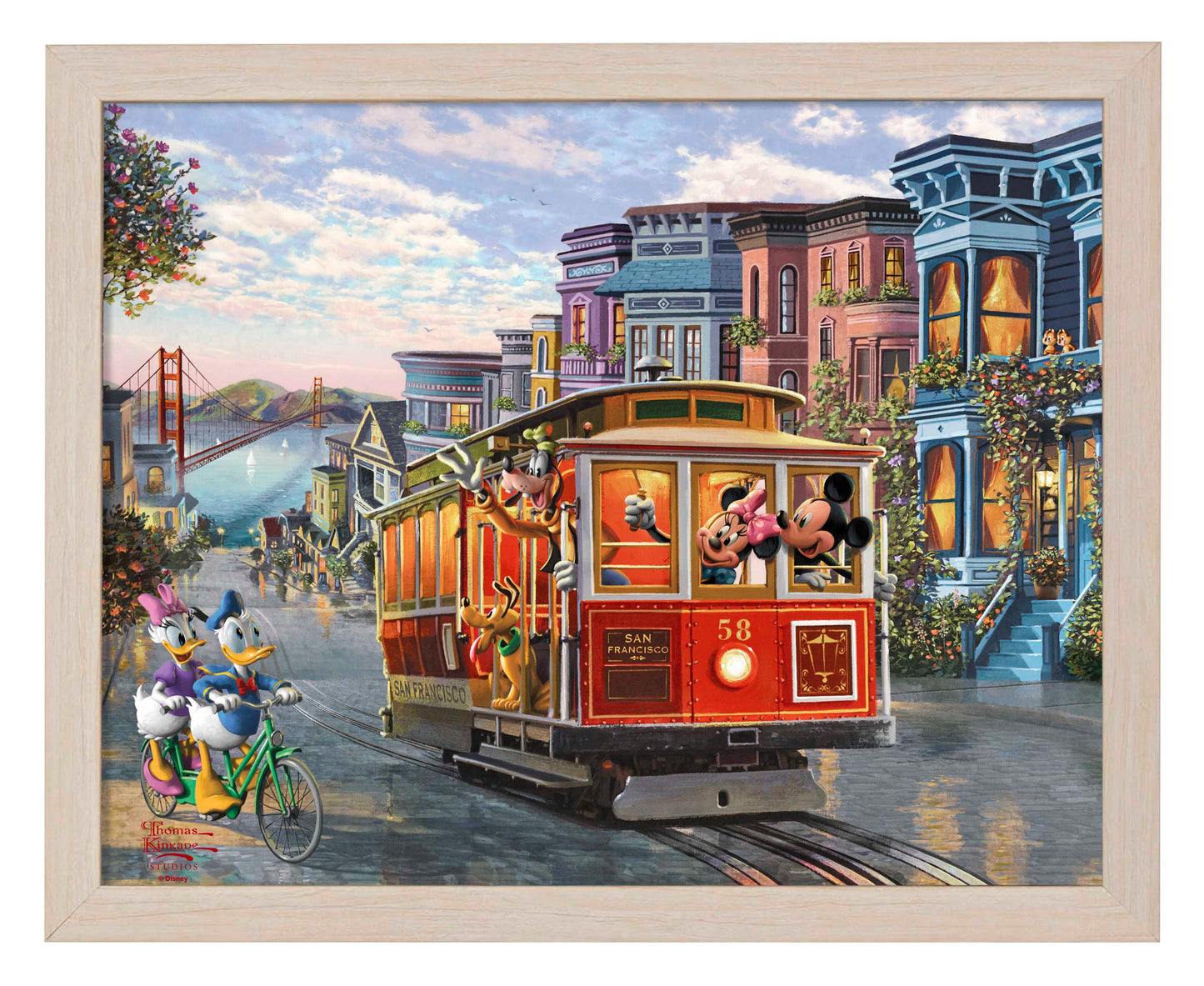 Disney Mickey and Minnie in San Francisco - Art Prints