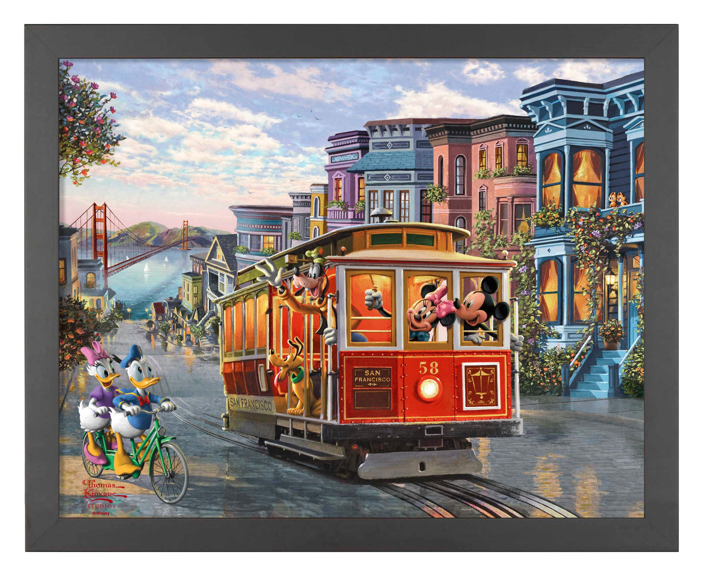 Disney Mickey and Minnie in San Francisco - Art Prints
