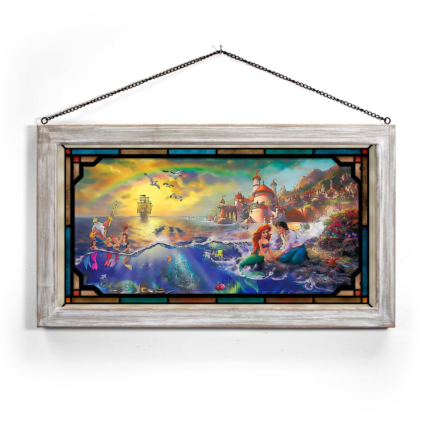Disney The Little Mermaid - 13" x 23" Stained Glass Art