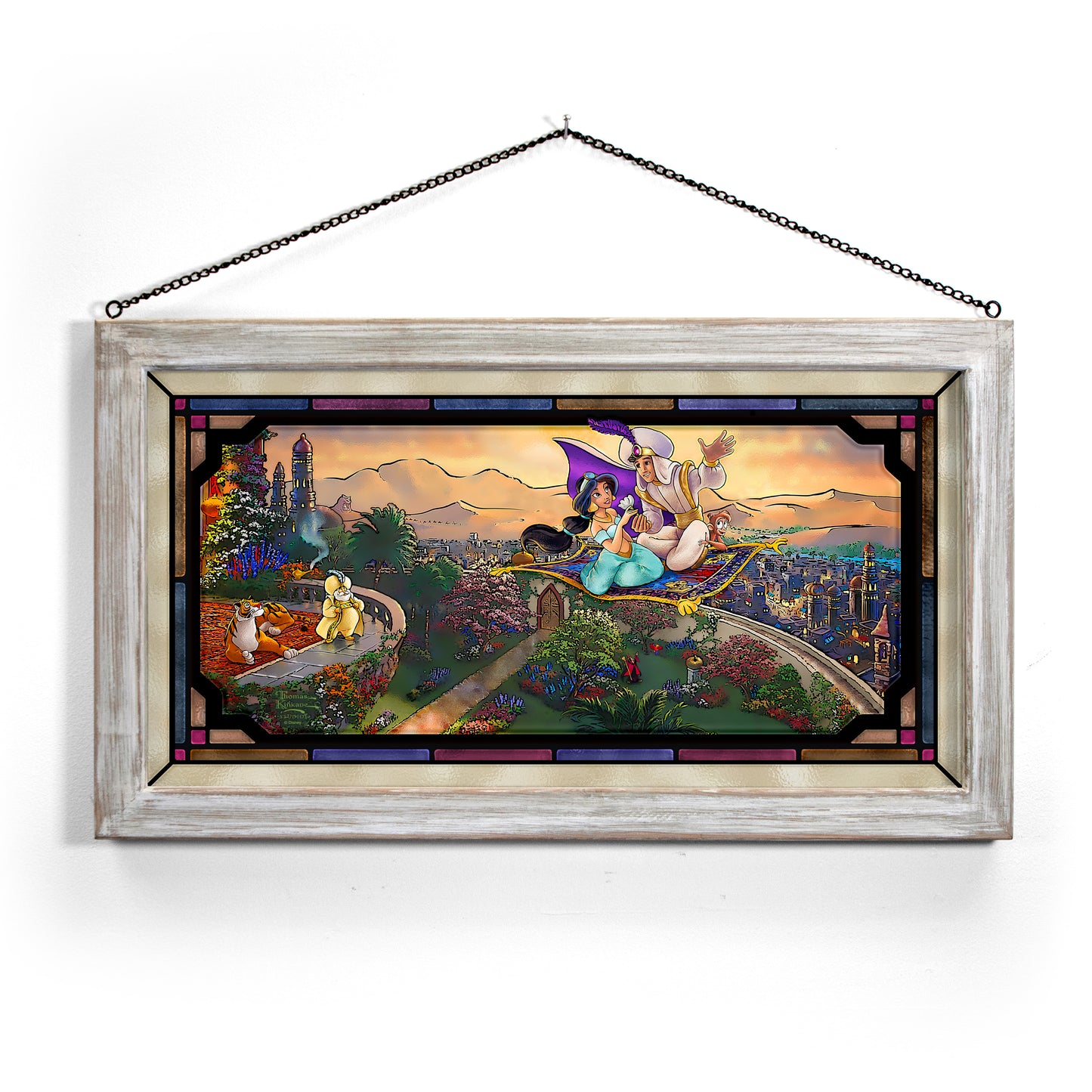 Disney Aladdin - 13" x 23" Stained Glass Art
