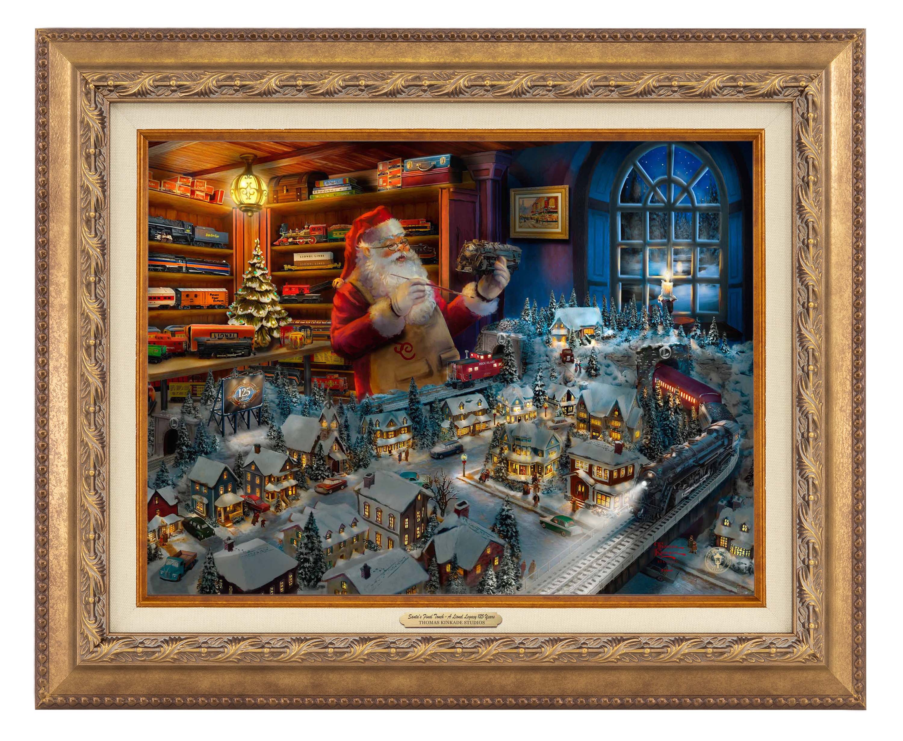Shop Santa's Final Touch - A Lionel Legacy - Canvas Classics Wall Art ...