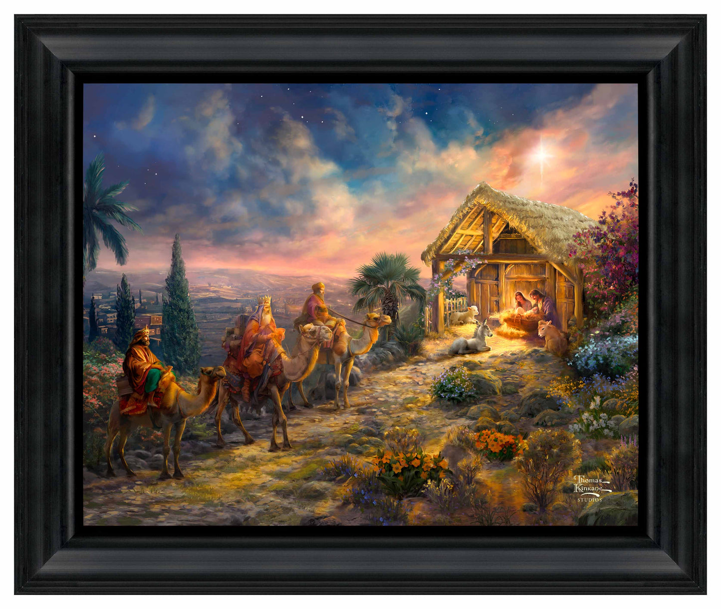 Away in the Manger - 16" x 20" Brushstroke Vignette