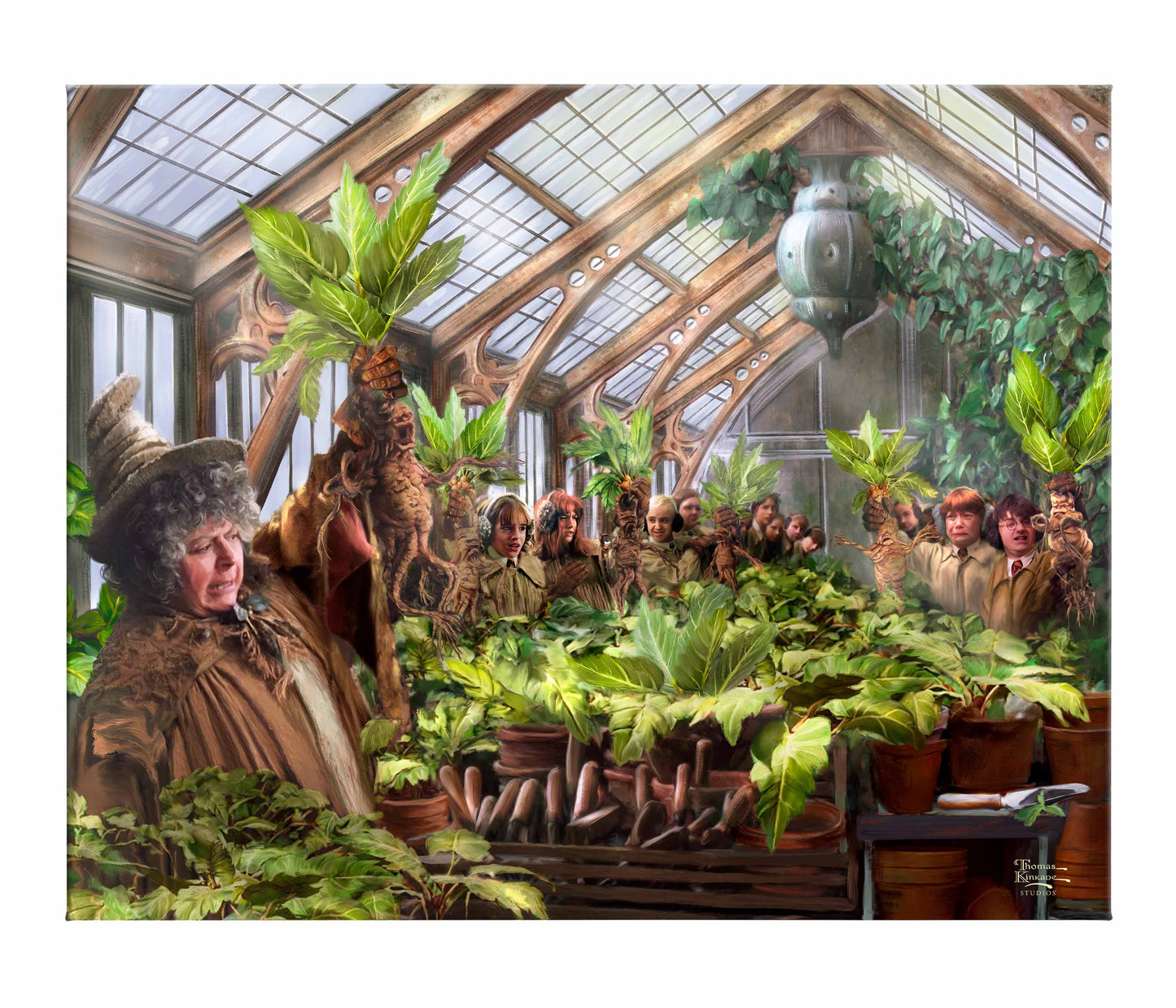 Harry Potter™ Hogwarts™ Greenhouse - 24" x 30" Gallery Wrapped Canvas