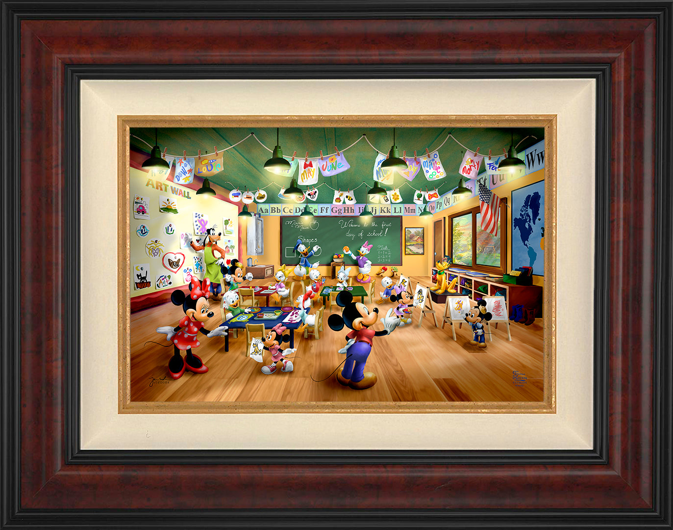 Shop Disney Mickey and Minnie Schoolhouse - Limited Edition Canvas