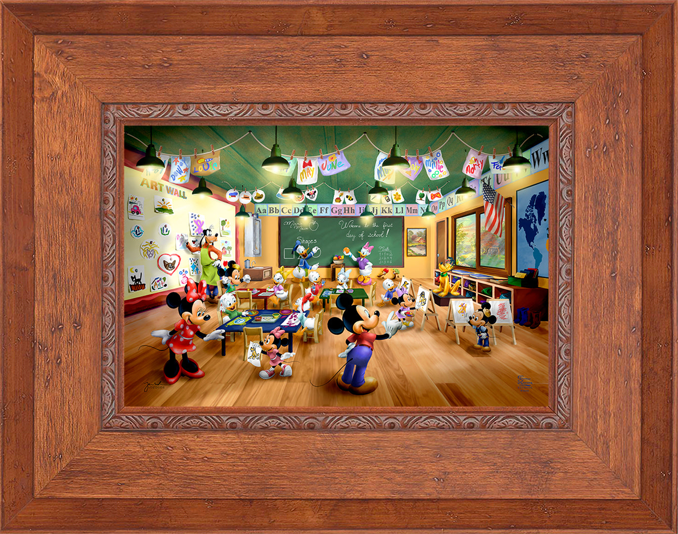 Disney Mickey and Minnie Schoolhouse - Jewel Edition Art – Thomas