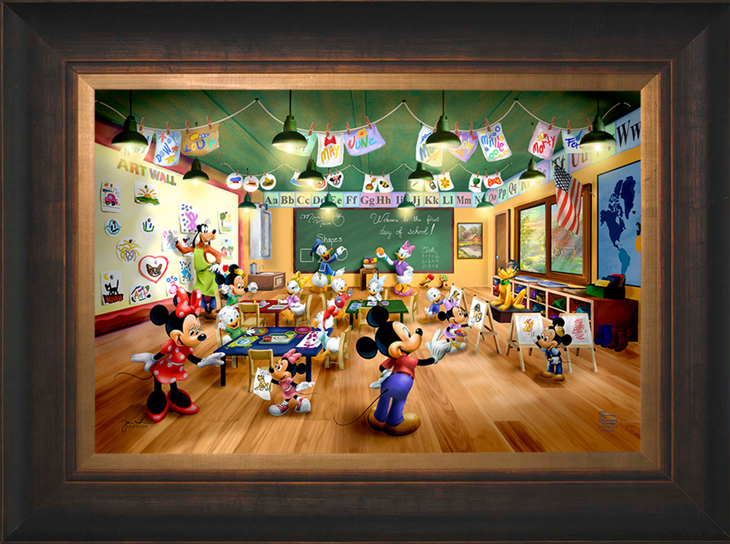 Disney Mickey and Minnie Schoolhouse - Jewel Edition Art