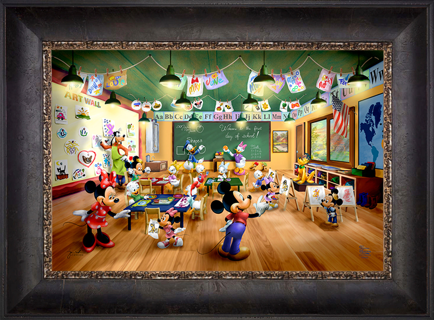 Shop Disney Mickey and Minnie Schoolhouse - Jewel Edition Art Wall