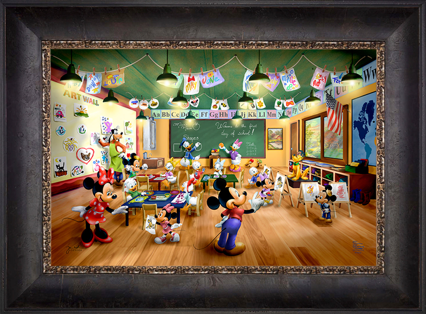 Disney Mickey and Minnie Schoolhouse - Jewel Edition Art