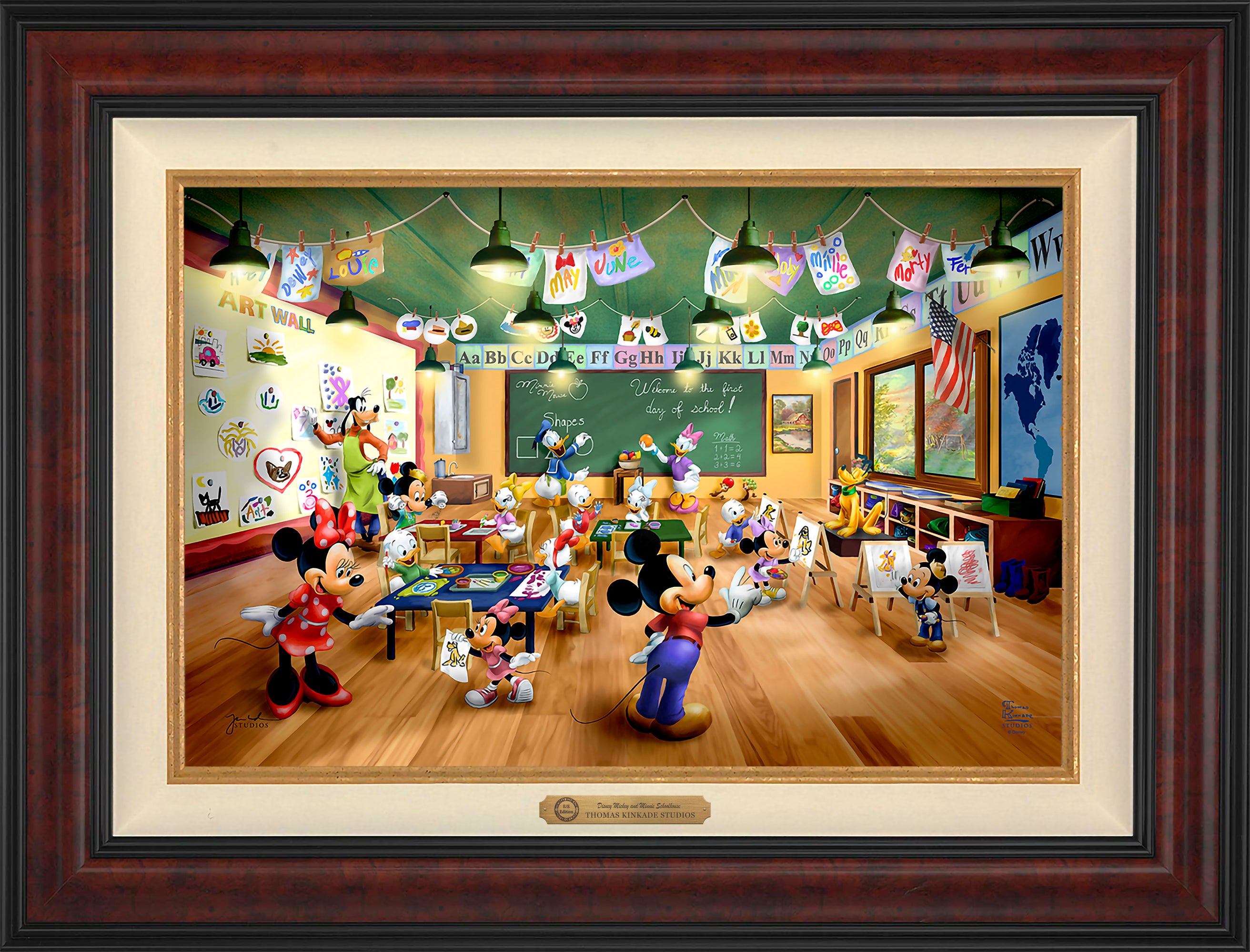 Shop Disney Mickey and Minnie Schoolhouse - Limited Edition Canvas