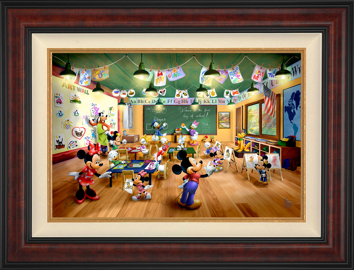 Disney Mickey and Minnie Schoolhouse - Jewel Edition Art
