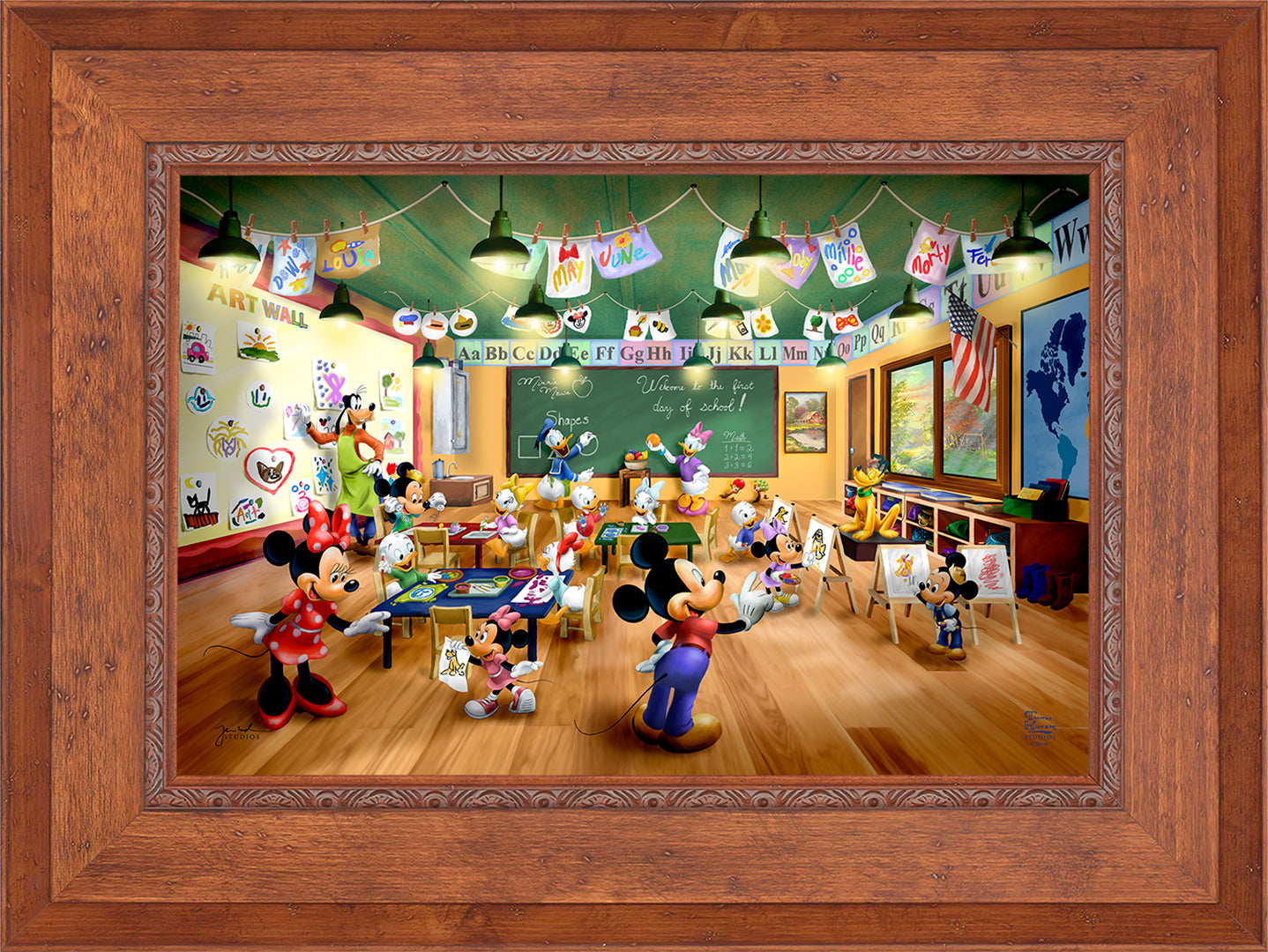 Disney Mickey and Minnie Schoolhouse - Jewel Edition Art