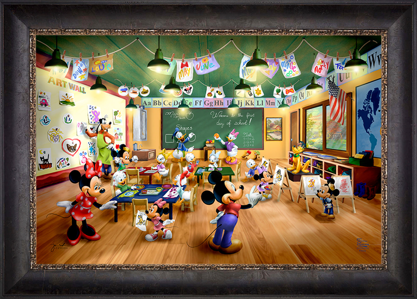 Disney Mickey and Minnie Schoolhouse - Jewel Edition Art