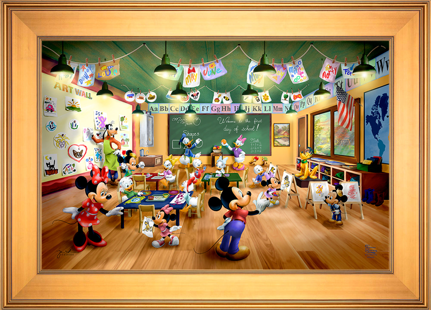 Disney Mickey and Minnie Schoolhouse - Jewel Edition Art