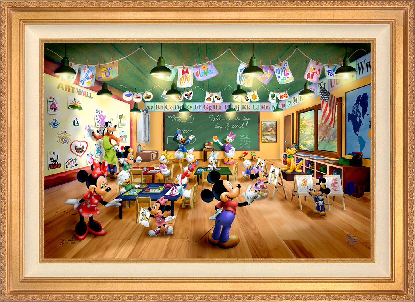 Disney Mickey and Minnie Schoolhouse - Jewel Edition Art