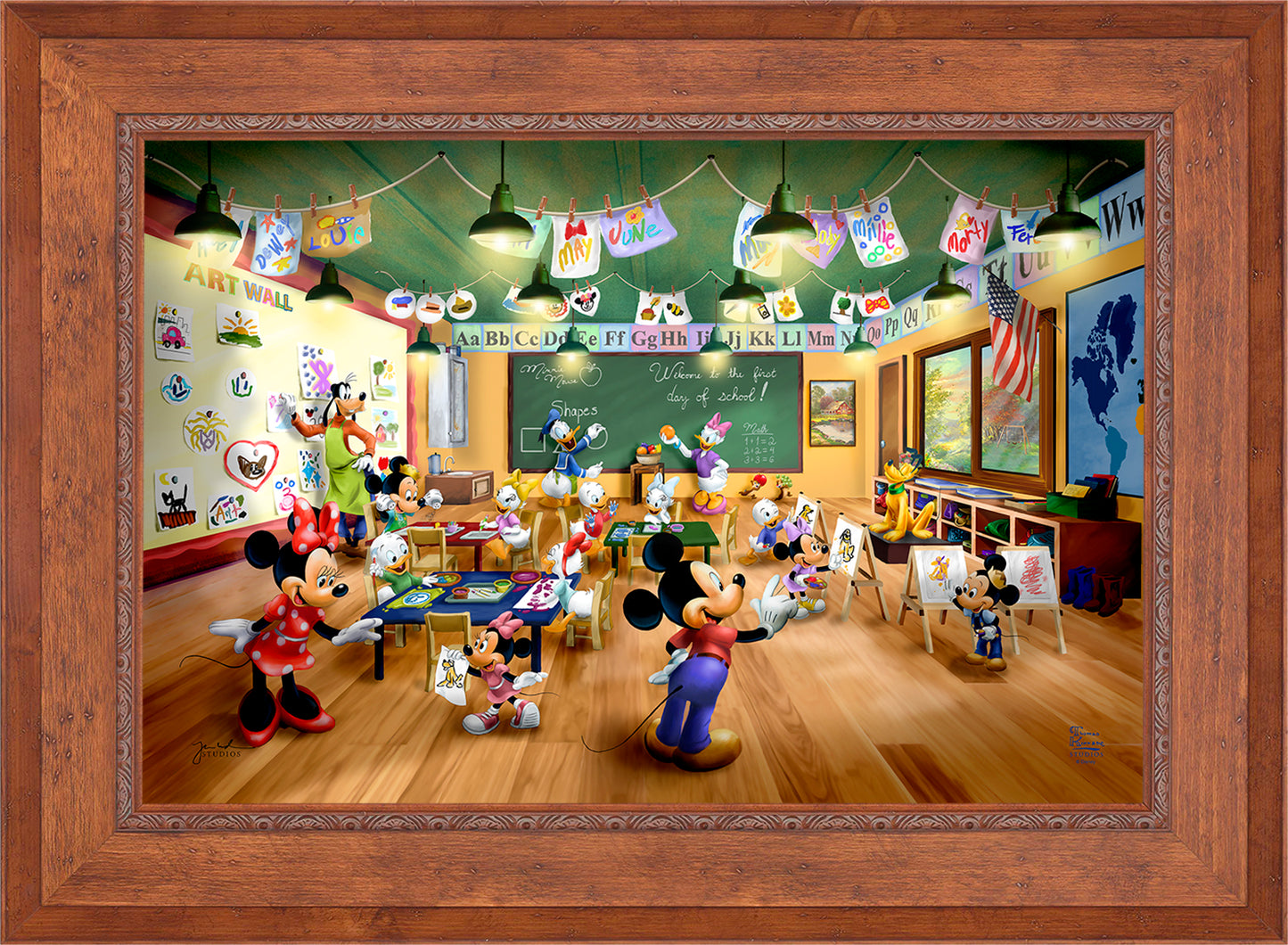 Disney Mickey and Minnie Schoolhouse - Jewel Edition Art