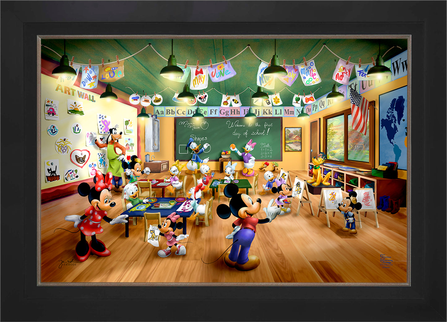 Disney Mickey and Minnie Schoolhouse - Jewel Edition Art