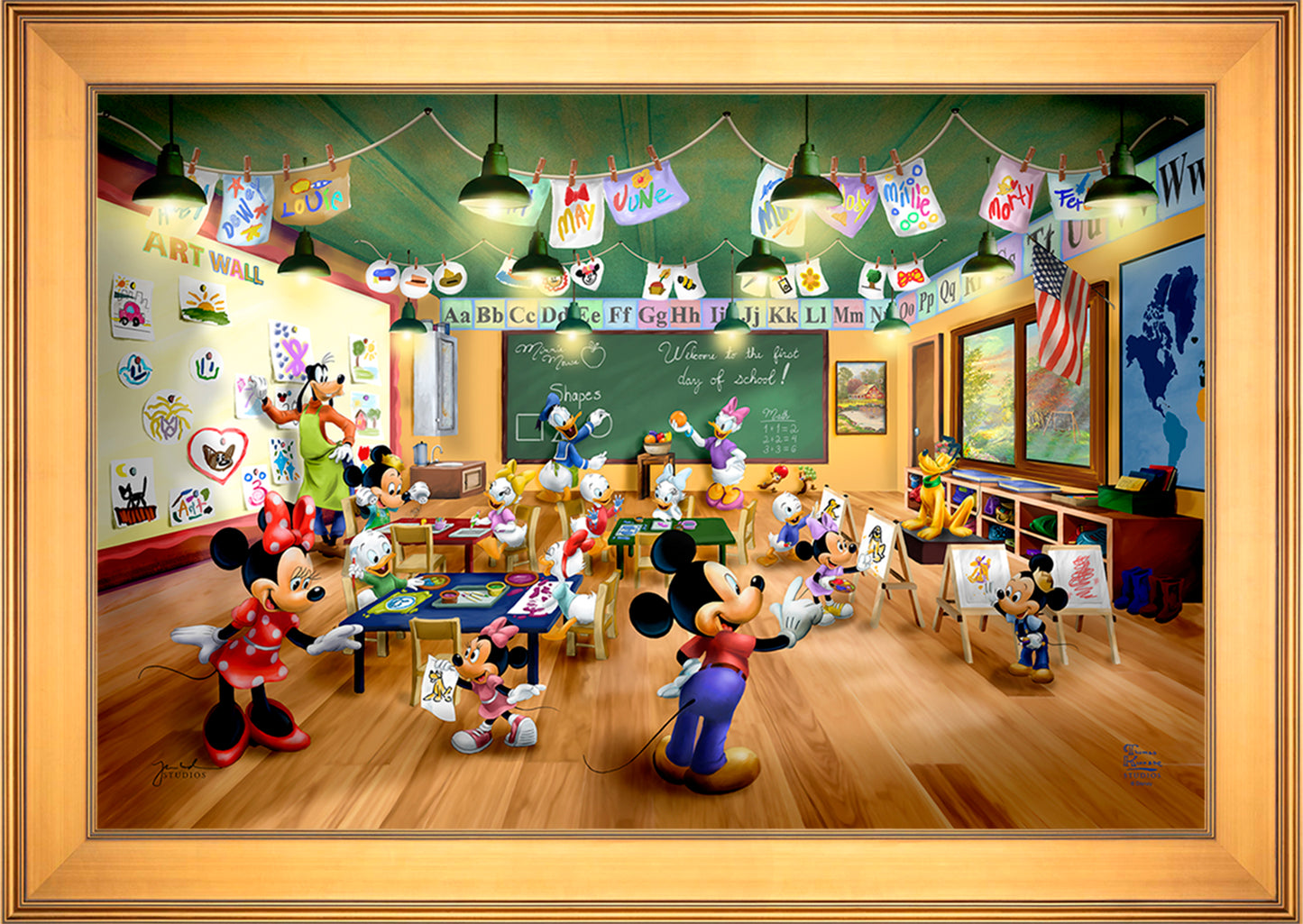 Disney Mickey and Minnie Schoolhouse - Jewel Edition Art