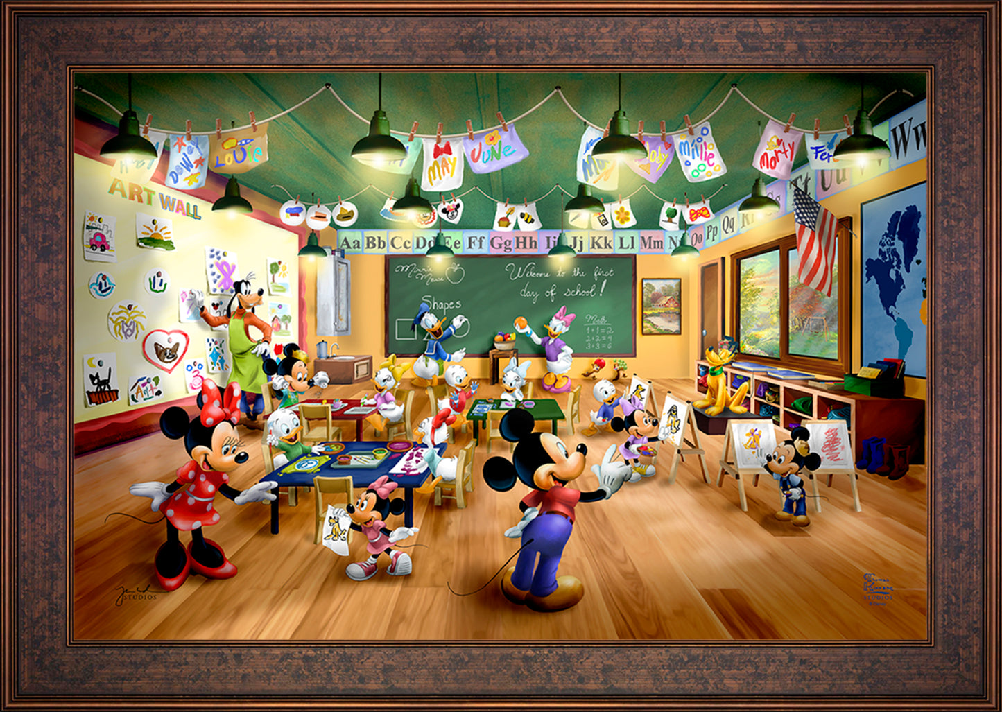 Disney Mickey and Minnie Schoolhouse - Jewel Edition Art